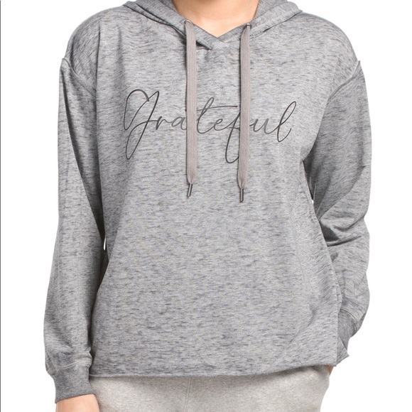 Lightweight “grateful” hoodie - Picture 1 of 5